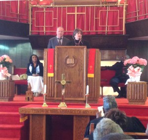 Gary and Karen share at Tasker Street Baptist, S. Philly